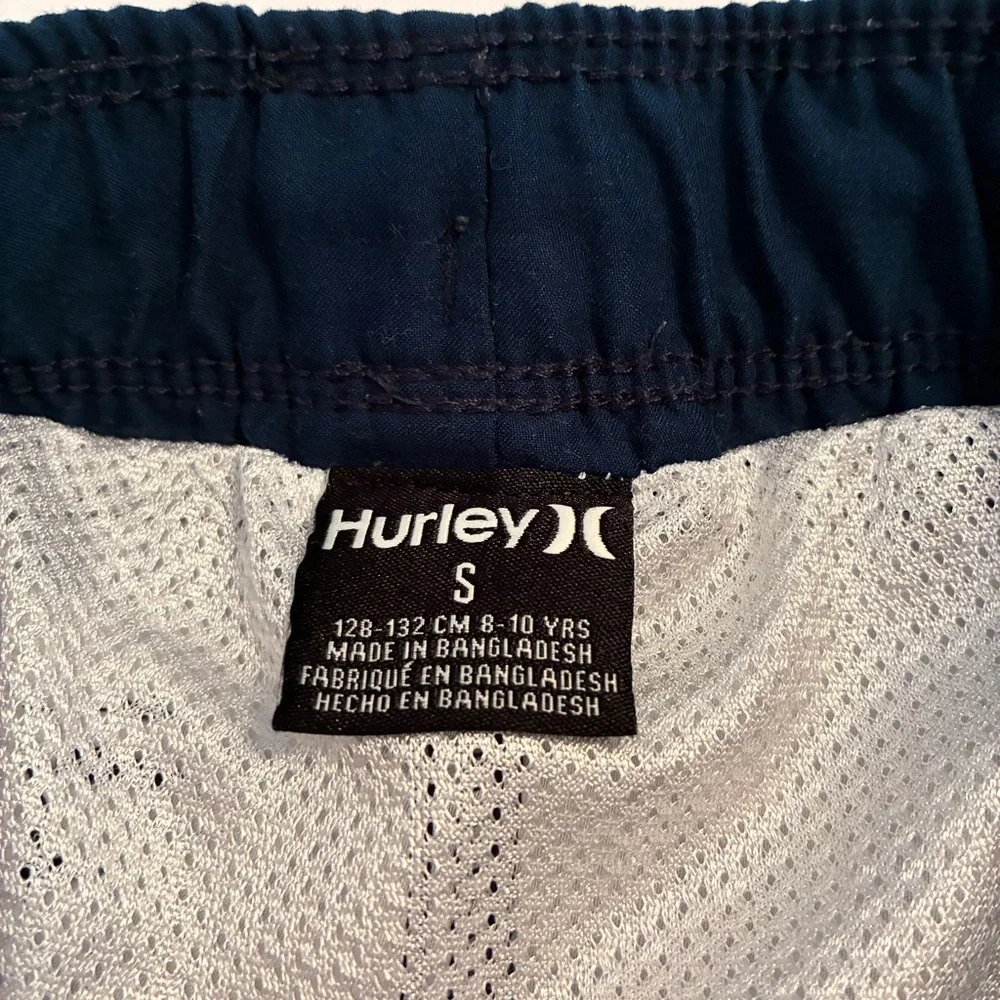 Hurley Boy's Floral/ Stripe Printed Board Shorts Swim Trunks Set of 2 Size S